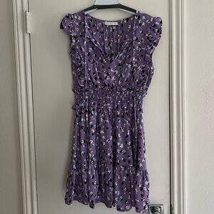 Karlie Purple Patterned Dress
